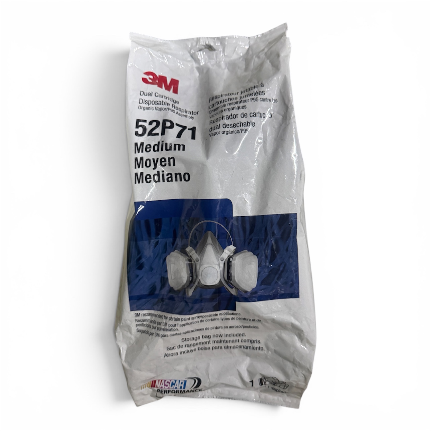 Half Facepiece Disposable Respirator - 52P71 - P95/Paint Spray/Pesticide - Medium